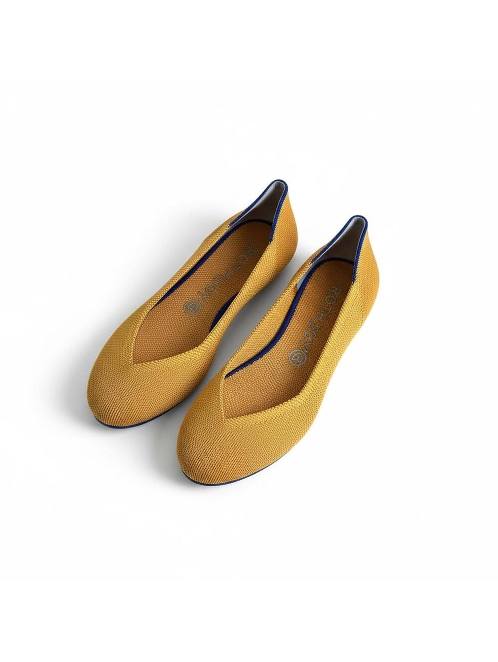Rothy’s Round Toe Flats – Lemon Drop – 7.5 – NIB